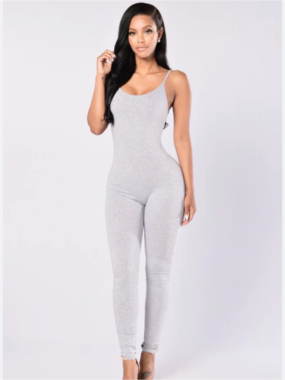 Fashion Nova Women’s Grey One-Piece Jumpsuit
